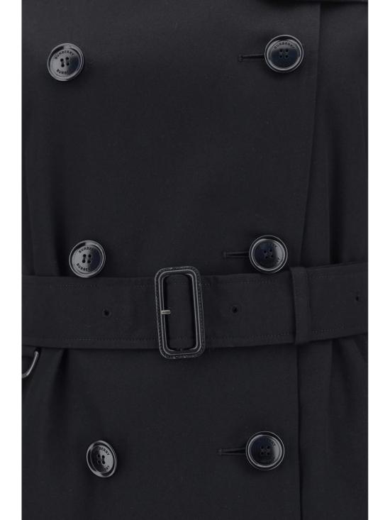  버버리 트렌치 코트 켄싱턴 트렌치 재킷 블랙 - BURBERRY