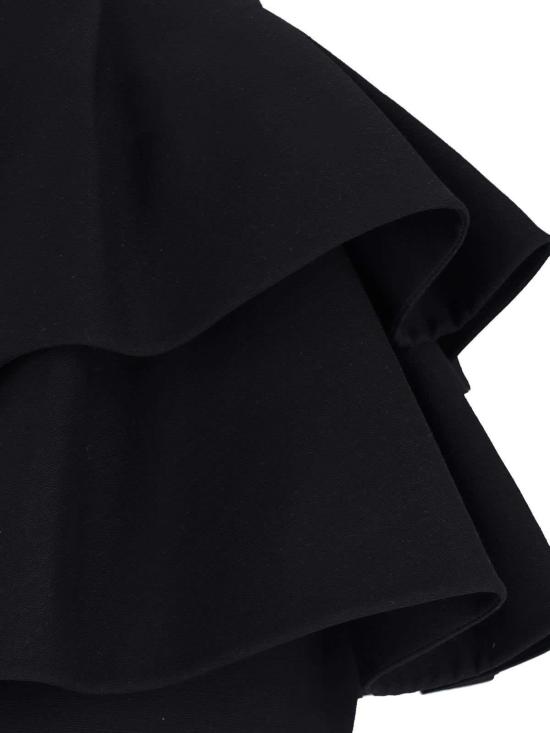  발렌티노 가라바니 미디 스커트 발렌티노 버진 울 & 실크  블랙 - VALENTINO GARAVANI