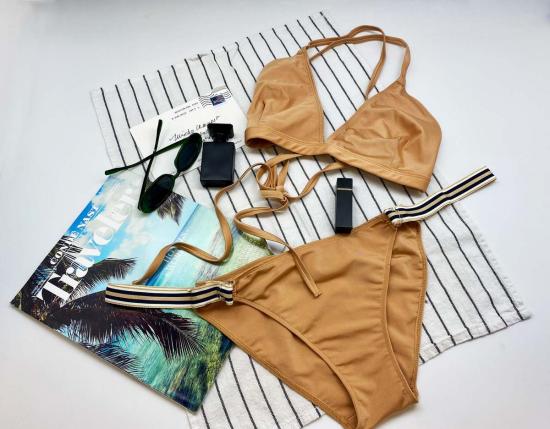  미샤램퍼트 비키니 수영복 미샤 램퍼트 비키니 탑 & 바텀 골드