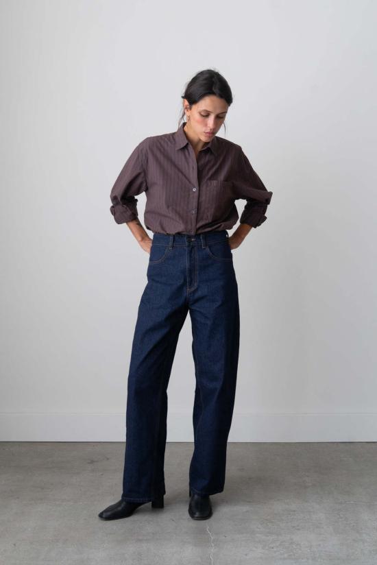  왈츠 데님 팬츠 와이드핏 진