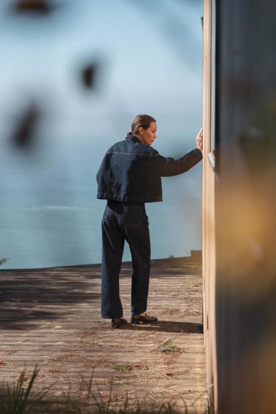  왈츠 데님 팬츠 와이드핏 진 - WALTZ