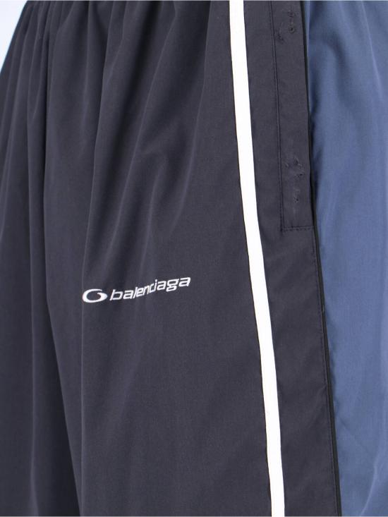  발렌시아가 트레이닝/조거 팬츠 팬츠 트랙수트 50/50 팬츠 워시드 블랙 - BALENCIAGA