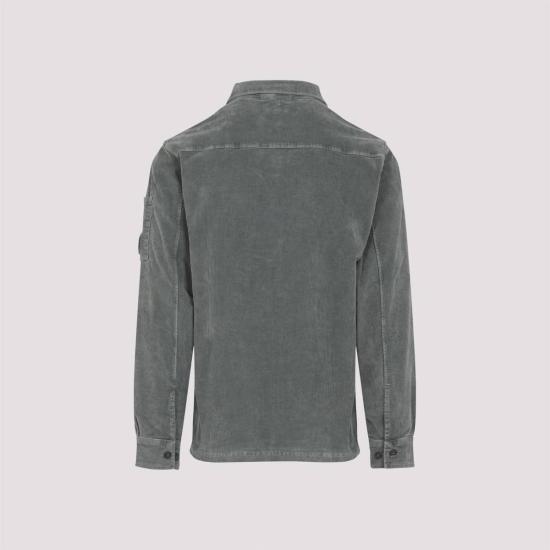  씨피 컴퍼니 긴팔 셔츠 C.P. 컴퍼니 LS 코듀로이  차콜 - C.P. COMPANY