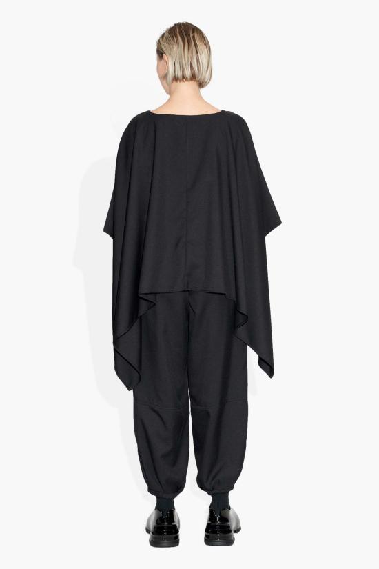  더 셀렉트 블라우스 Thecelect 윙드 탑 블랙 - THE CELECT