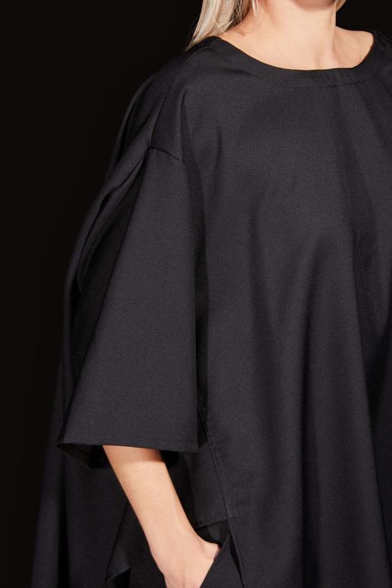  더 셀렉트 블라우스 Thecelect 윙드 탑 블랙 - THE CELECT