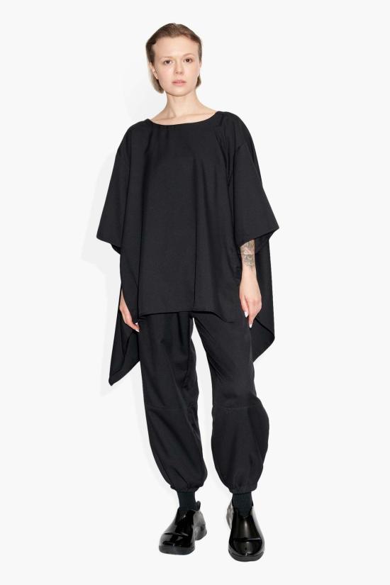  더 셀렉트 블라우스 Thecelect 윙드 탑 블랙 - THE CELECT