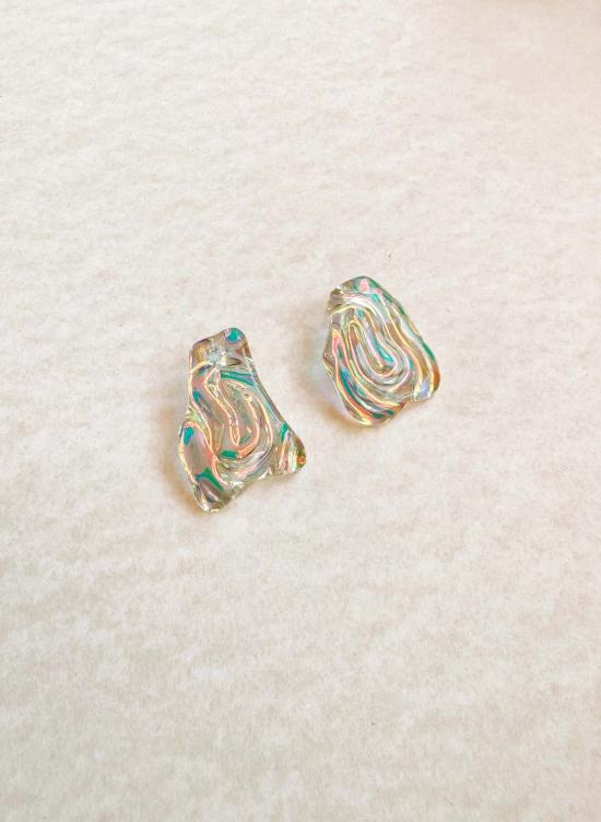  줄리 테브노 이어링 줄리 테베노 오스트라 유리 귀걸이 태양 - JULIE THEVENOT