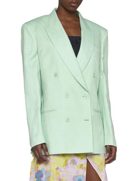  스텔라 맥카트니 수트 자켓 스텔라 매카트니 오버사이즈 더블 브레스트 블레이저 그린 - STELLA MCCARTNEY
