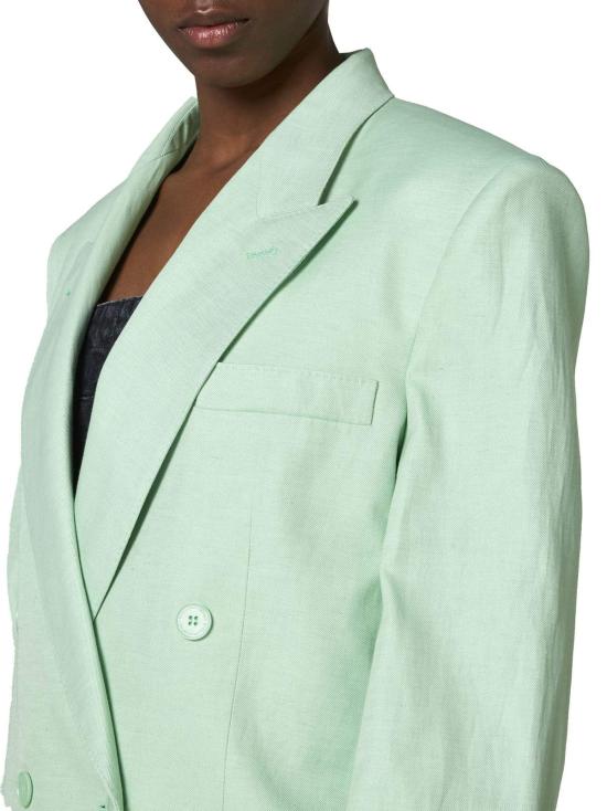  스텔라 맥카트니 수트 자켓 스텔라 매카트니 오버사이즈 더블 브레스트 블레이저 그린 - STELLA MCCARTNEY