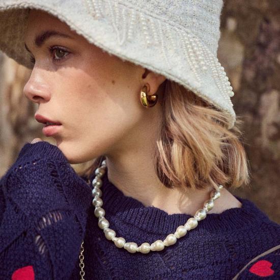  레레 사도히 목걸이/팬던트 르 르 사도기 바로크 진주 목걸이 화이트 - LELE SADOUGHI