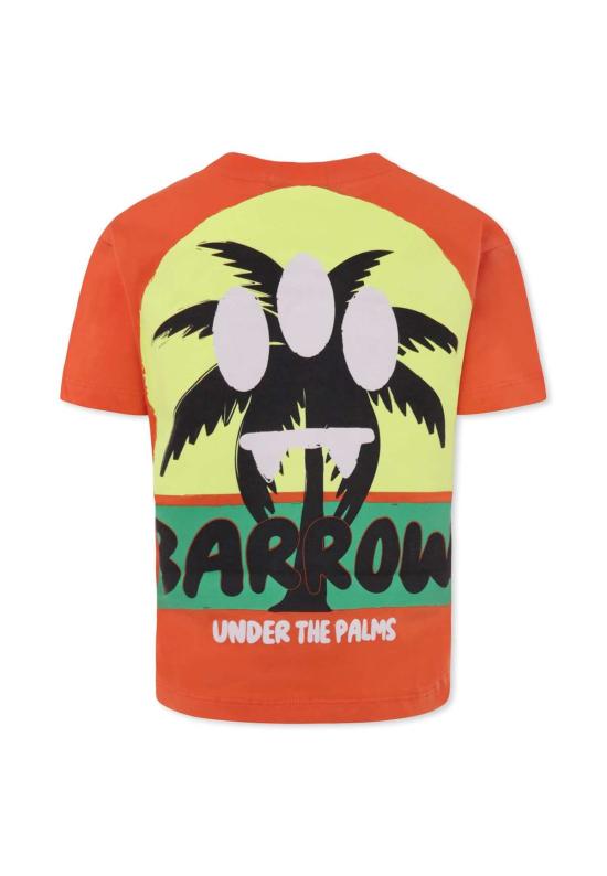  [키즈] 바로우 트레이닝 상의 어린이용  스마일리 티셔츠 (오렌지색)