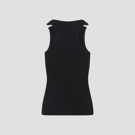  장 폴 고티에 민소매 티셔츠 코튼 탱크탑 블랙 - JEAN PAUL GAULTIER