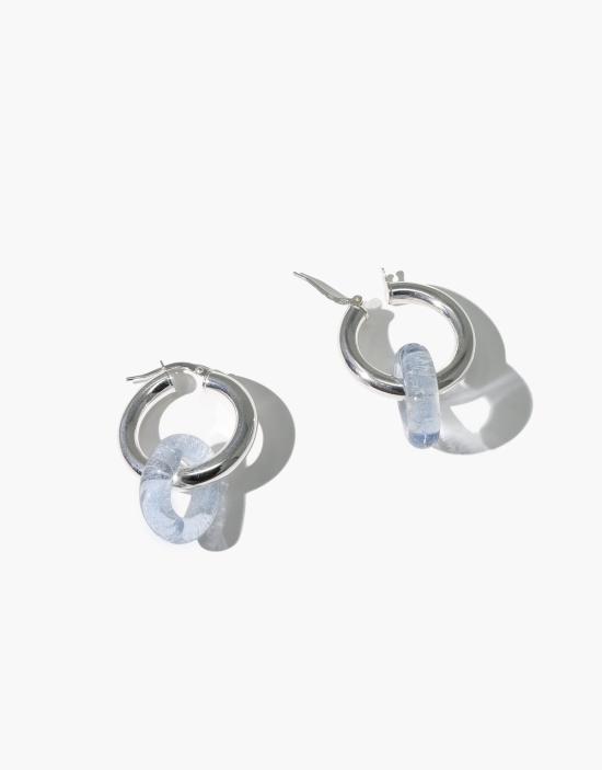  클레드 이어링 인 더 루프 라지 후프