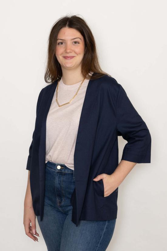  Ruohan 데님 자켓 Roti 오픈 재킷 데님