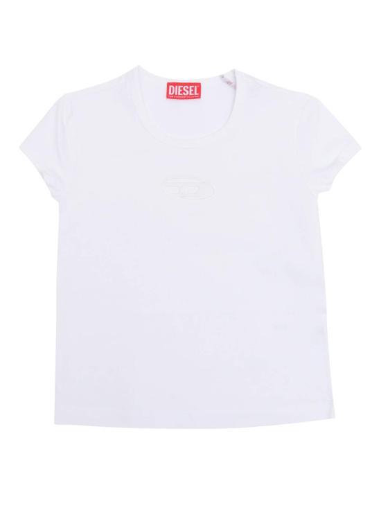  [키즈] 디젤 트레이닝 상의 어린이용  티셔츠 (흰색)