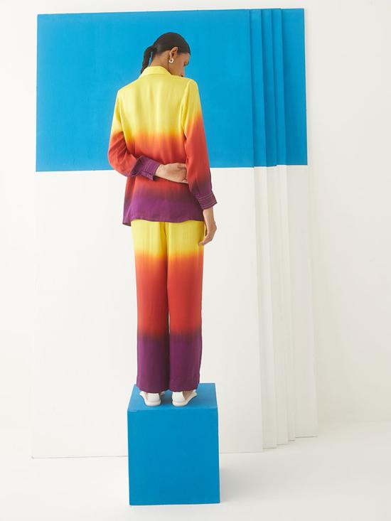  IKKIVI 스트레이트 팬츠 이키비 선라이즈 타이앤다이 코디 세트 멀티컬러 - OTHER BRANDS