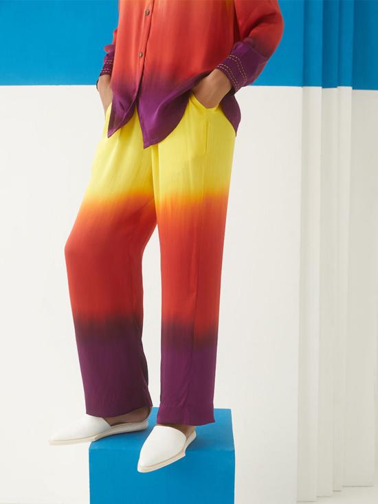  IKKIVI 스트레이트 팬츠 이키비 선라이즈 타이앤다이 코디 세트 멀티컬러 - OTHER BRANDS