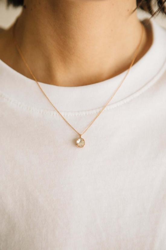  시에라 윈터 주얼리 목걸이/팬던트 프림로즈 다이아몬드 목걸이 14K 로즈 골드 - SIERRA WINTER JEWELRY