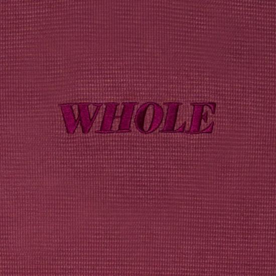  홀 스웨터 남녀공용 전체 써멀 로고 긴팔 와인 - WHOLE