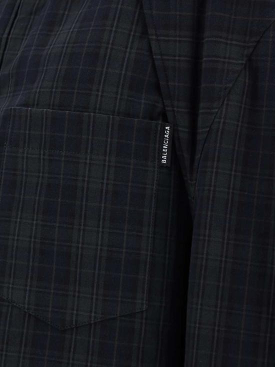  발렌시아가 셔츠 탈부착형 소매 셔츠 (회색) - BALENCIAGA