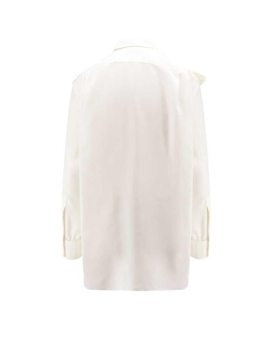  버버리 긴팔 셔츠 실크  화이트 - BURBERRY