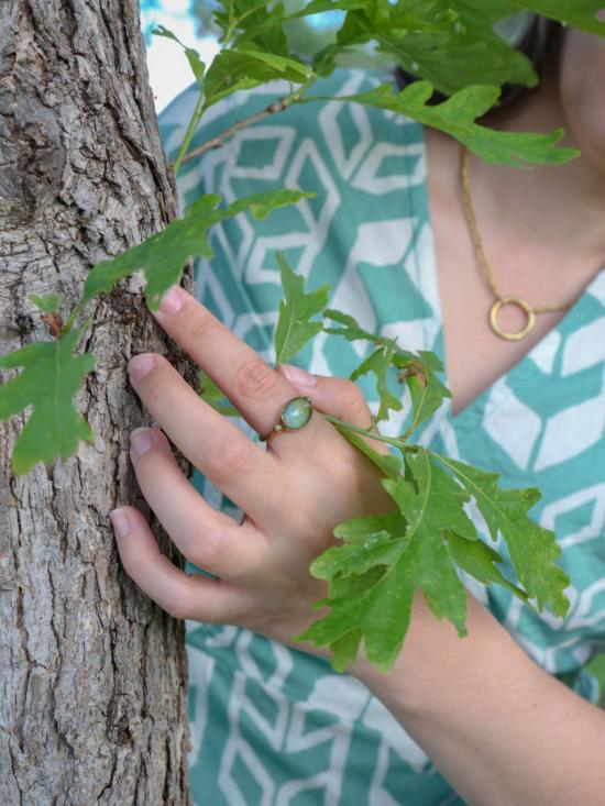  페어 아니타 반지 아름다운 아니타 줄리에타 칼세도니 - FAIR ANITA