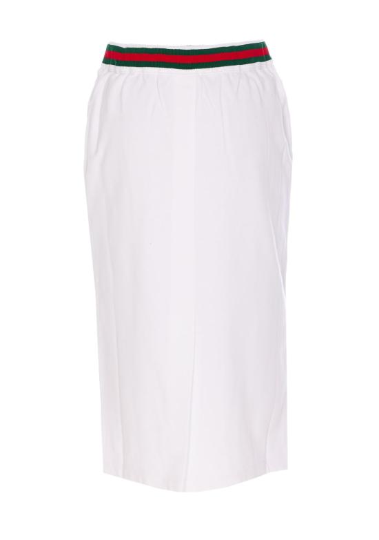  구찌 미디 스커트 저지  화이트 - GUCCI