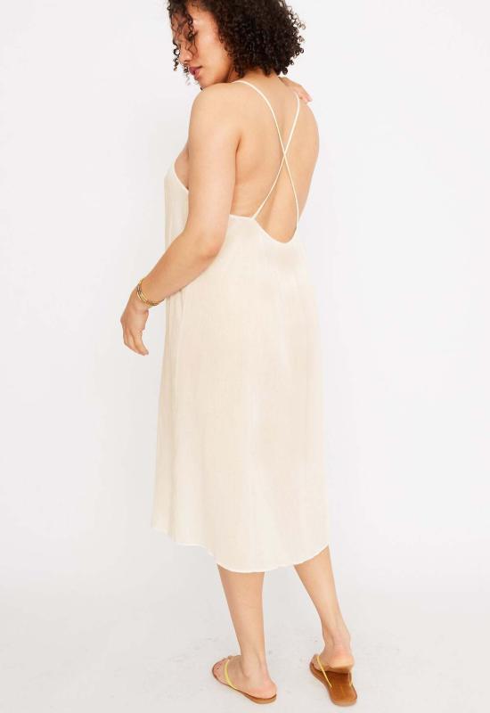  루 샤르망 라운지 웨어 루프 샤르망 V넥 슬립 내추럴 - LOUP CHARMANT