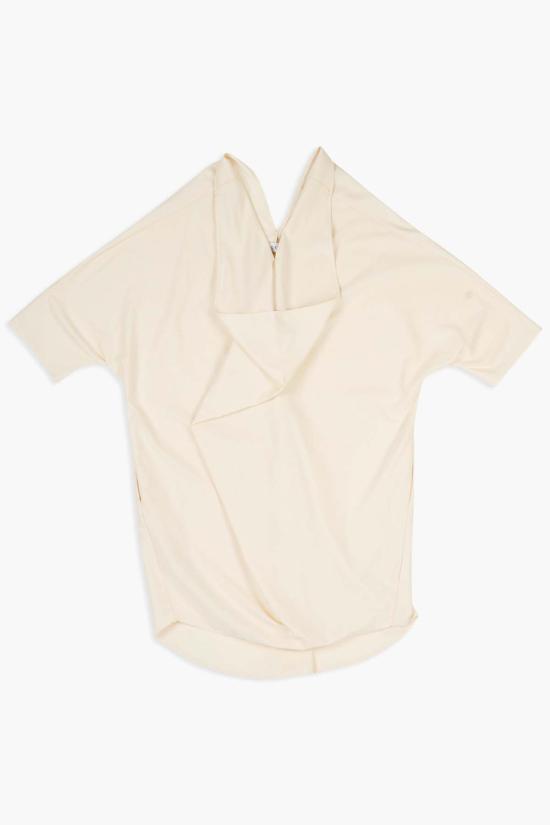  더 셀렉트 숏 원피스 Thecelect 폰초 드레스 코튼 텐셀 크림 - THE CELECT