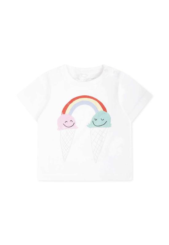  [키즈] 스텔라 맥카트니 탑 스텔라 매카트니 아이스크림 프린트 티셔츠 (아이스크림, 아이보리)