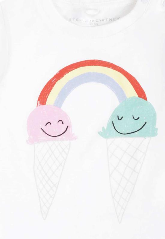  [키즈] 스텔라 맥카트니 탑 스텔라 매카트니 아이스크림 프린트 티셔츠 (아이스크림, 아이보리) - STELLA MCCARTNEY