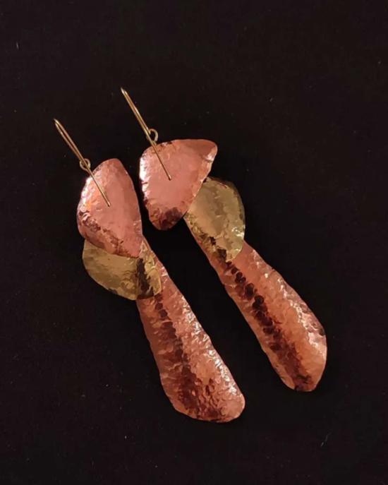  Dani Guirra 이어링 다니 구이라 구리 및 금 날개 귀걸이 - OTHER BRANDS