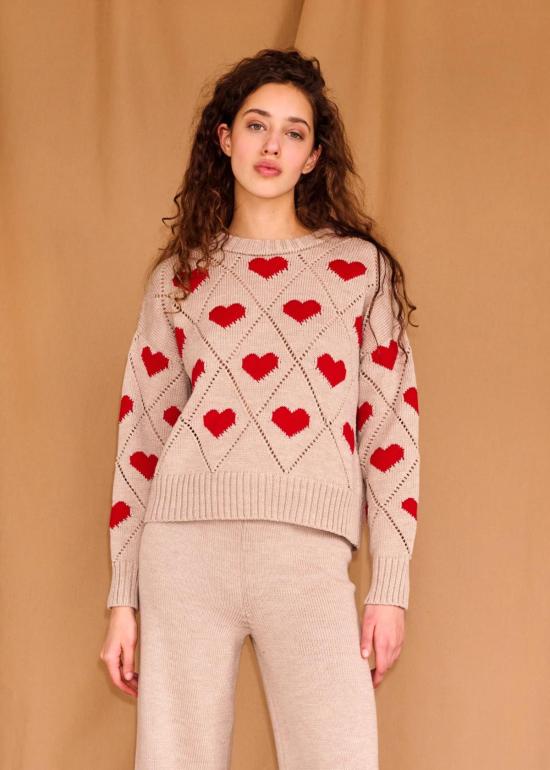  지지 니트웨어 스웨터 러브 - GIGI KNITWEAR