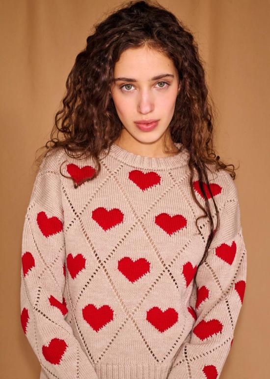 지지 니트웨어 스웨터 러브 - GIGI KNITWEAR