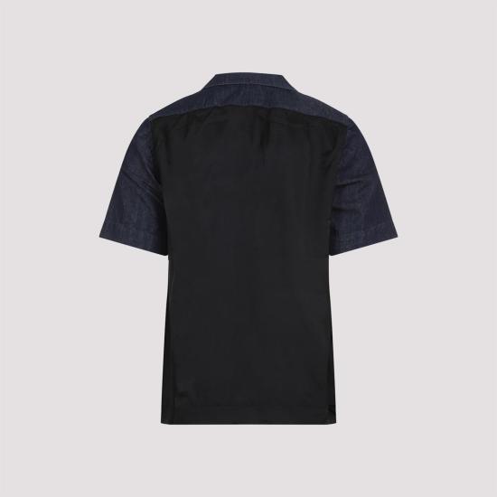  드리스 반 노튼 반팔 셔츠 Dries Van Noten Cameron  인디고 - DRIES VAN NOTEN