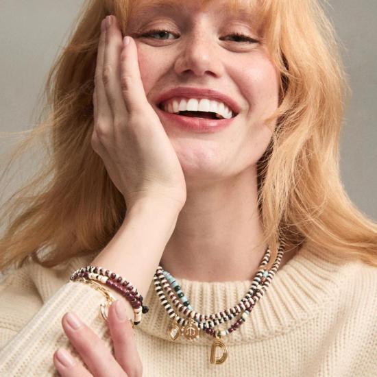  아디나 레이터 목걸이/팬던트 체리 소다 스트라이프 풀 에나멜 목걸이