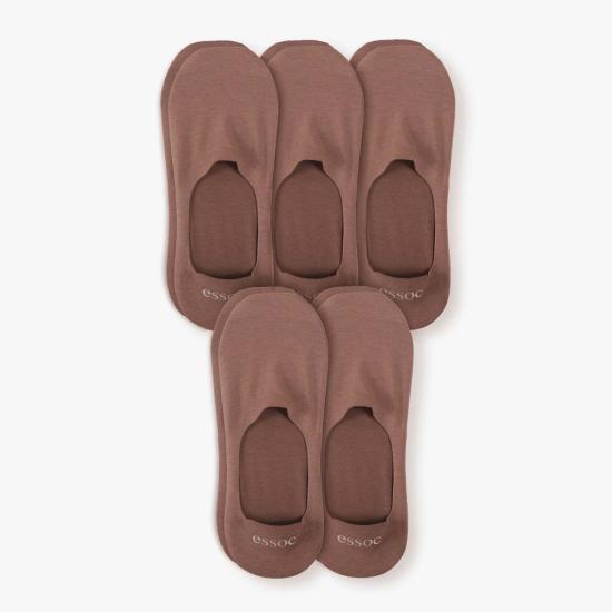  Essoc Inc 양말 에속() 면 소재 발목  5켤레 세트, 토피 탄 색상