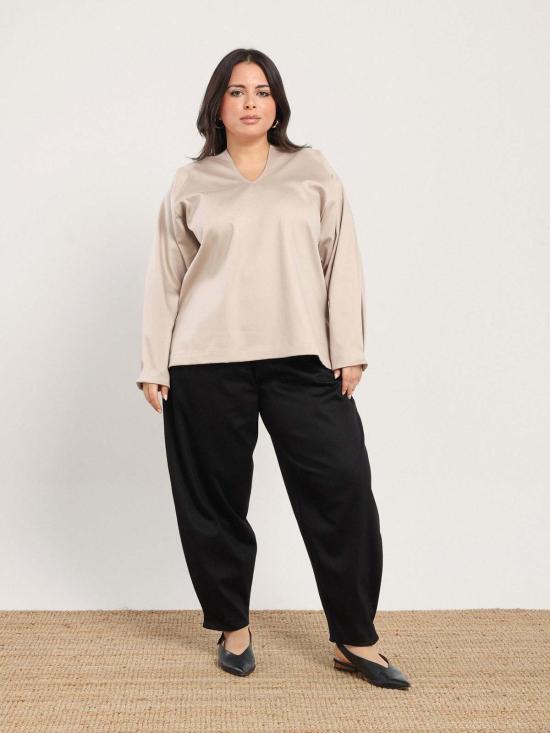  나지라 긴팔 티셔츠 비바 탑 - NAZEERAH