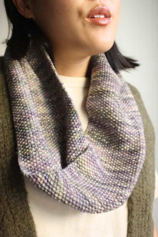  머틀 머플러/스카프 씨드 스티치 카울 프린트