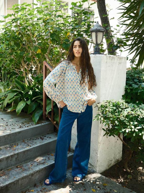  에이스 앤 지그 블라우스 에이스 & 지그 대릴 - ACE & JIG