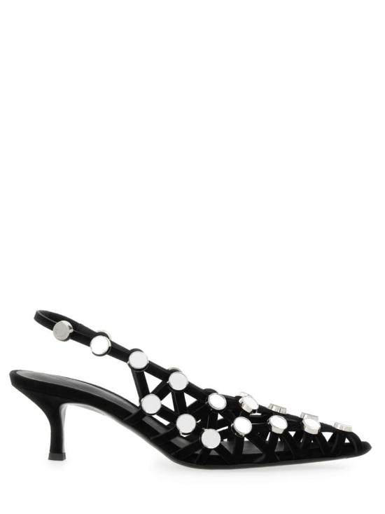  디 아티코 힐/펌프스 아티코 슬링백 그리드 하이힐 블랙