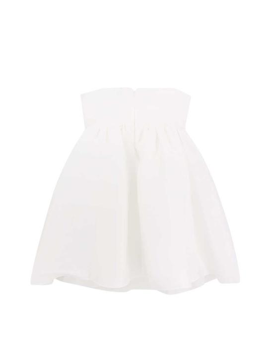  셀프 포트레이트 숏 원피스 타프타 반도 미니 드레스 화이트 - SELF PORTRAIT