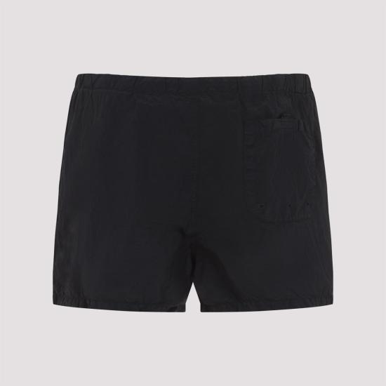  스톤 아일랜드 숏팬츠 폴리아미드 반바지 블랙 - STONE ISLAND