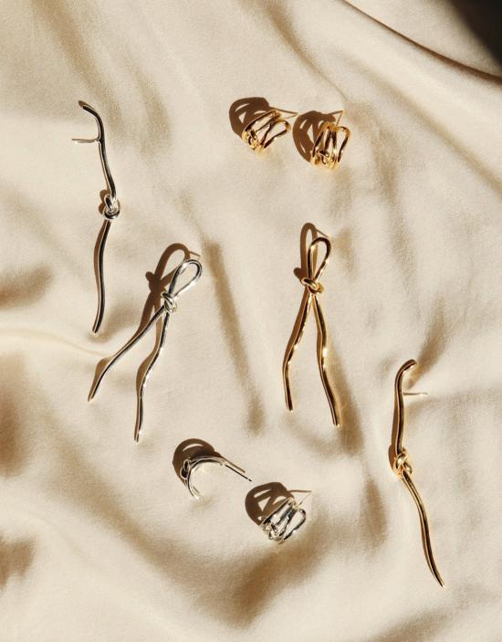  클레드 이어링 로프 후프 귀걸이 - CLED