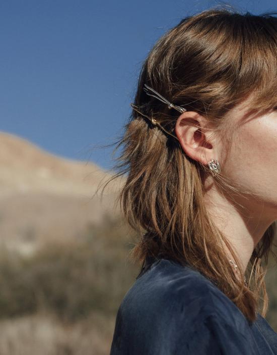  클레드 이어링 로프 후프 귀걸이 - CLED