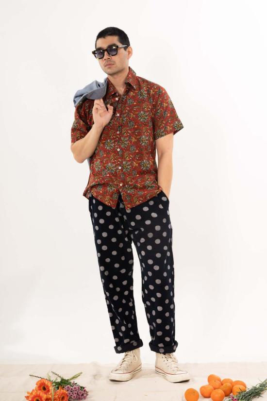  DUSHYANT. 반팔 셔츠 Dushyant. 포크 반소매 셔츠 - DUSHYANT