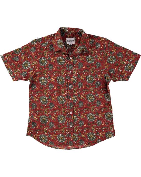  DUSHYANT. 반팔 셔츠 Dushyant. 포크 반소매 셔츠