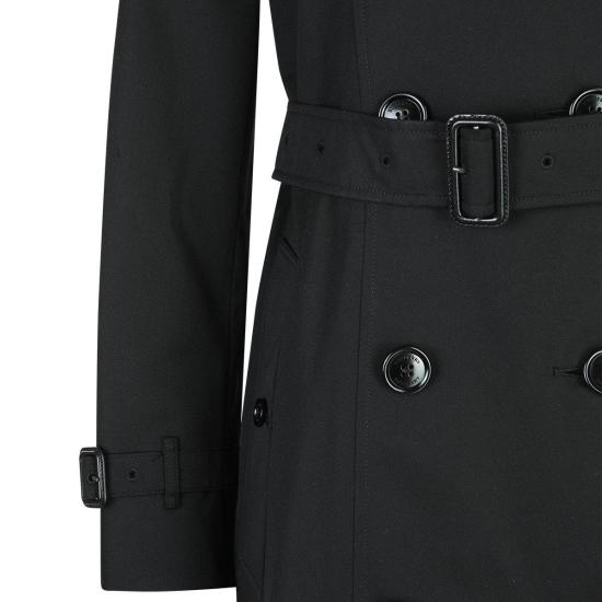  버버리 트렌치 코트 더블 브레스티드 벨티드  블랙 - BURBERRY