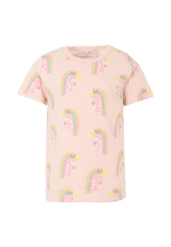  [키즈] 스텔라 맥카트니 티셔츠 핑크 유니콘 티셔츠 (어린이용) 핑크색