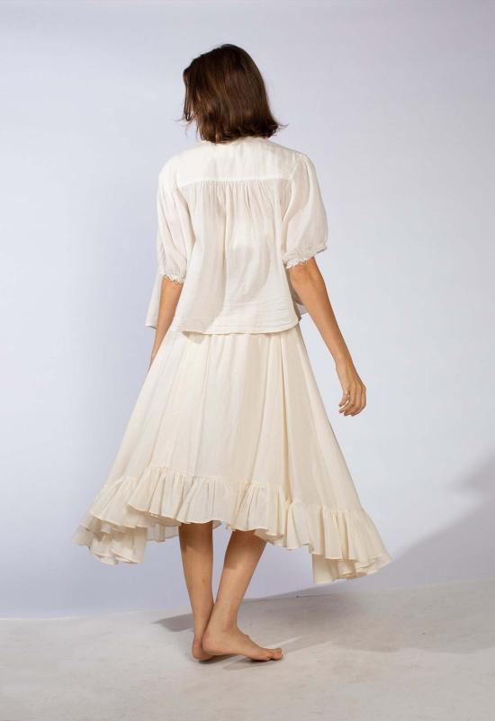  루 샤르망 블라우스 루프 샤르망 피코  내추럴 - LOUP CHARMANT